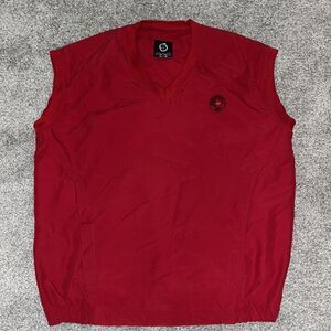 Westhampton Country Club 1890 Long Island NY private men’s Red Golf V neck vest